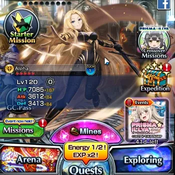 Grand Summoners Accounts End-Game Global|Rank 35|17 Ascend 6 TW (Sayaka M,Chloe,Alpha,Reimu H,S Chloe)+TW GC Platina,LM