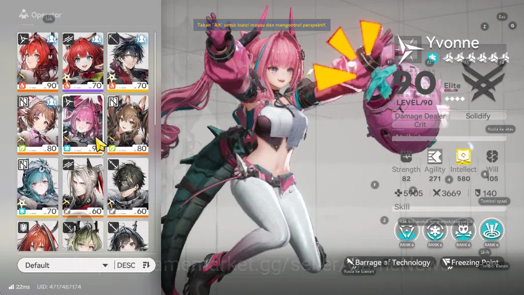 Arknights: Endfield Accounts Asia Lv54|8SSR [(Laevatain,Ardelia,Yvonne])+Sign,L image 4