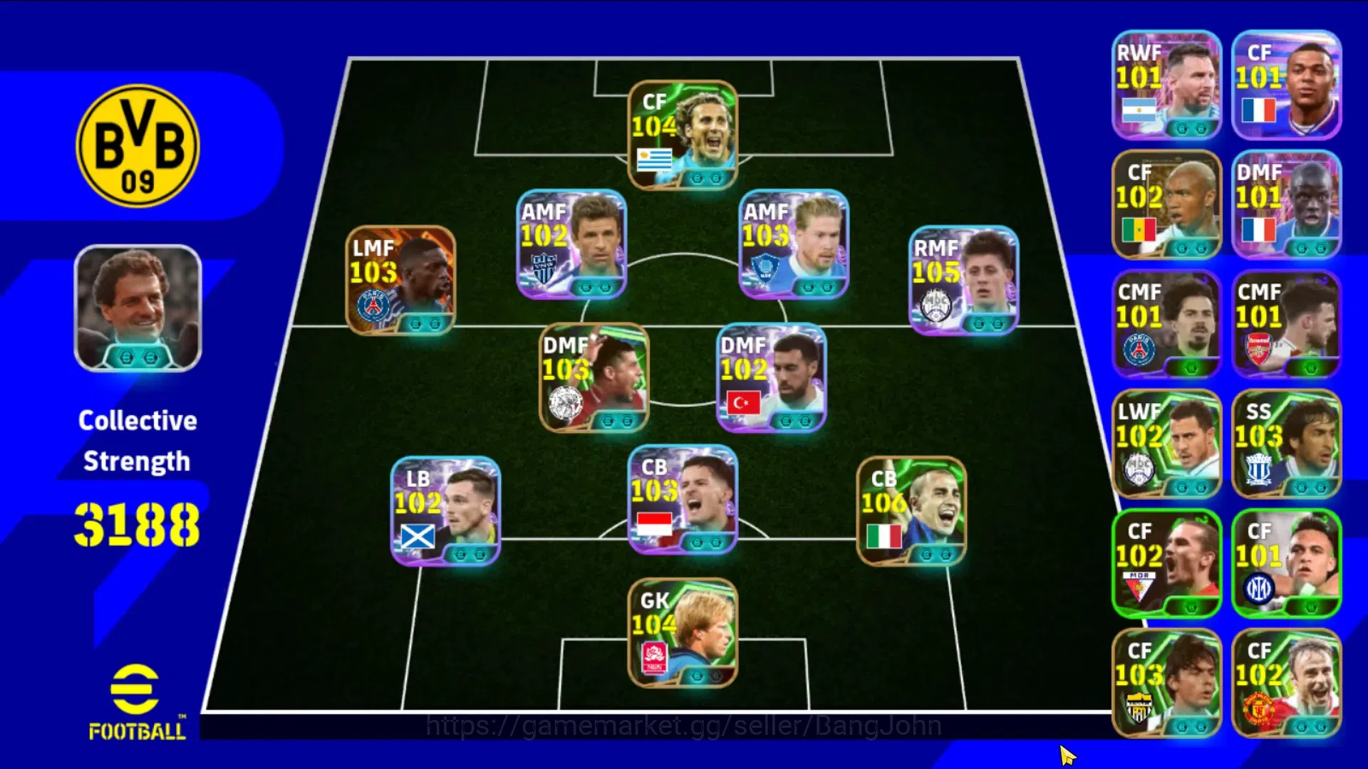 eFootball Accounts Android|PW 3188|Dembele BigTime.Arda Guler,Muller. image 7