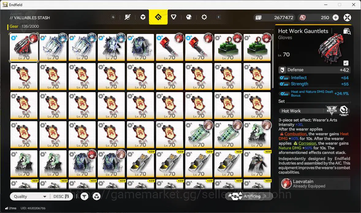 Arknights: Endfield Accounts ASIA |Lv 55|3 limit|Laevatain+sign,Gilberta,Tangta image 12