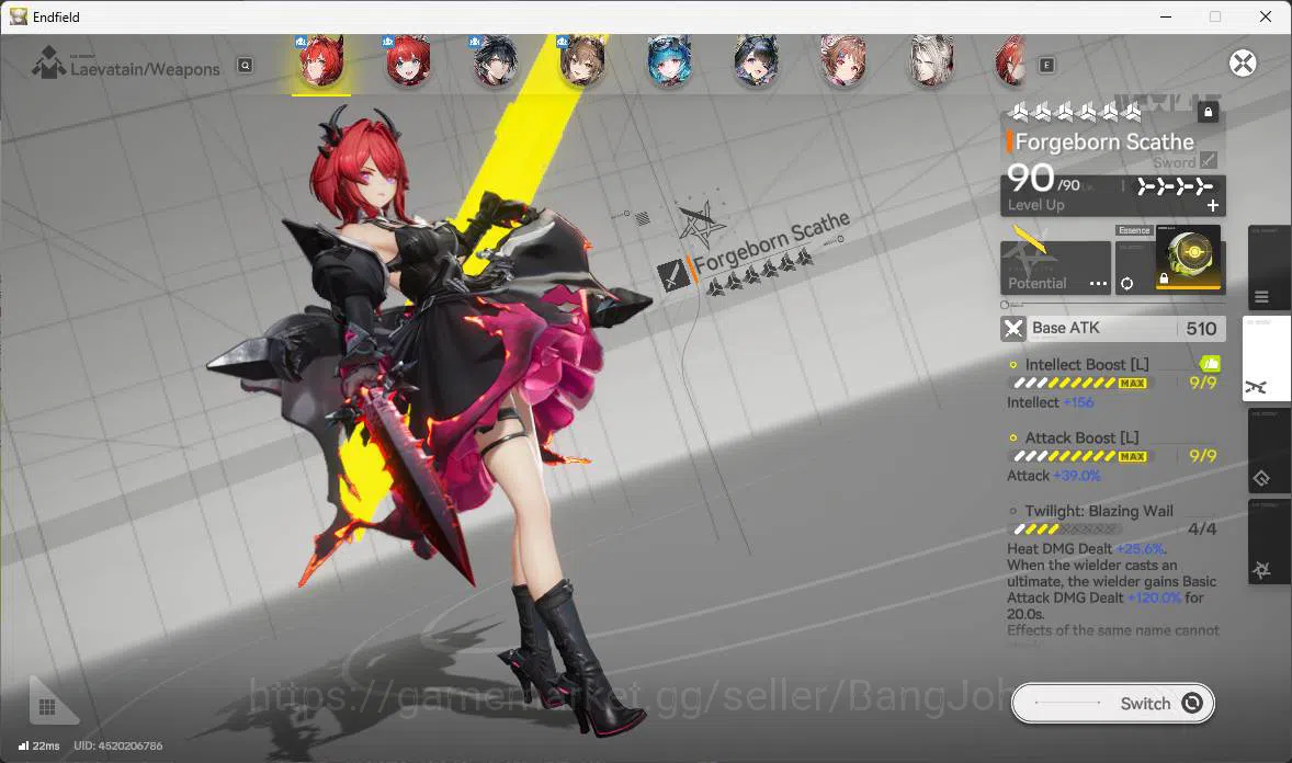 Arknights: Endfield Accounts ASIA |Lv 55|3 limit|Laevatain+sign,Gilberta,Tangta image 2