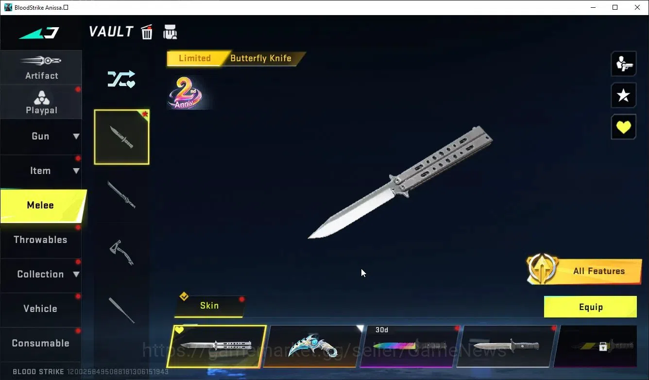 Blood Strike Accounts ASIA|ETERNAL DEagle+MELEE TalonKnife,Collab TOKREV image 13