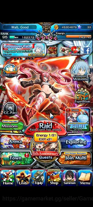 Grand Summoners Accounts Global|Rank 95|1 Sp Art|18 Ascend|RoyTW,SayakaTW,S image 1