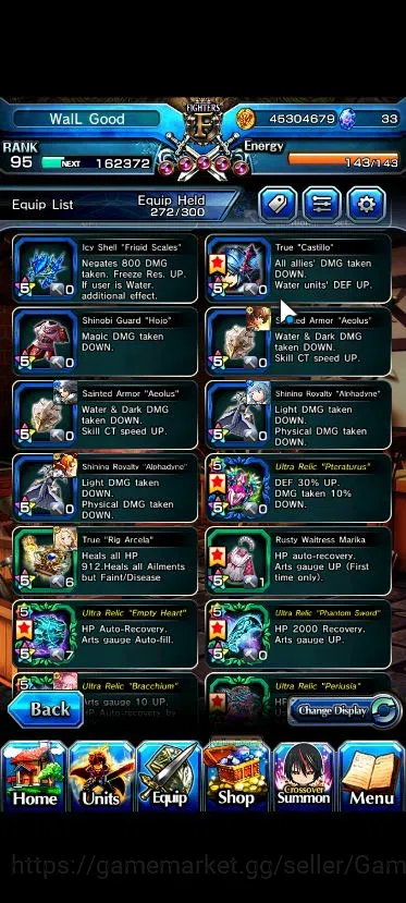Grand Summoners Accounts Global|Rank 95|1 Sp Art|18 Ascend|RoyTW,SayakaTW,S image 14