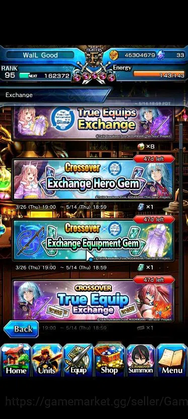 Grand Summoners Accounts Global|Rank 95|1 Sp Art|18 Ascend|RoyTW,SayakaTW,S image 17