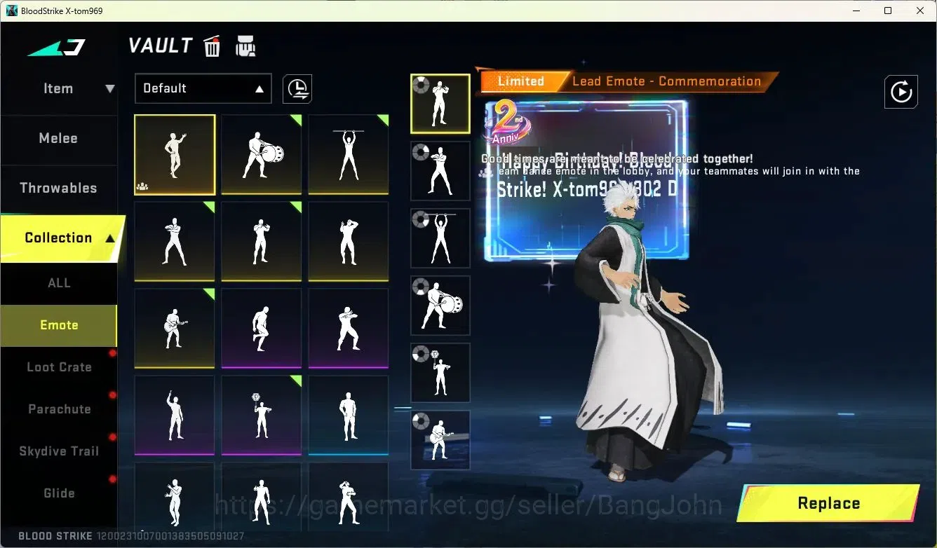 Blood Strike Accounts Collab Skin ASIA | Collab MCX-EVA-00 | 3 Limited Skins | 10 Legendary Skins | Ultra 15