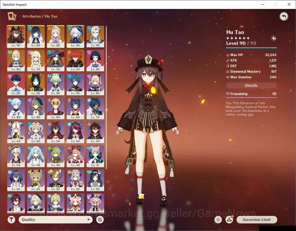 Genshin Impact Accounts ASIA |AR 56 |5 Limited + 3 (*5Weapon) |[Yelan,Nico image 3