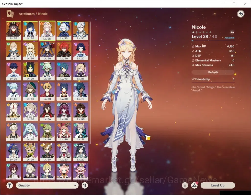 Genshin Impact Accounts ASIA |AR 56 |5 Limited + 3 (*5Weapon) |[Yelan,Nico image 5