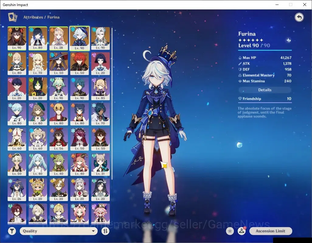 Genshin Impact Accounts ASIA |AR 56 |5 Limited + 3 (*5Weapon) |[Yelan,Nico image 6