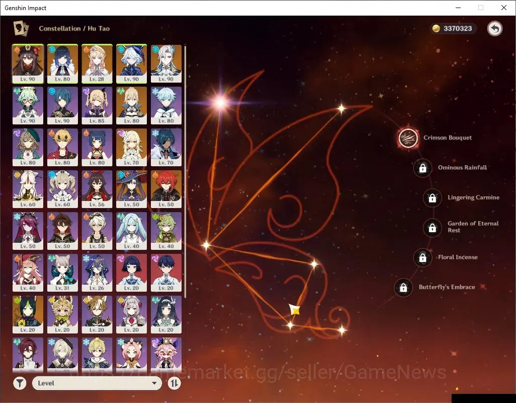 Genshin Impact Accounts ASIA |AR 56 |5 Limited + 3 (*5Weapon) |[Yelan,Nico image 8