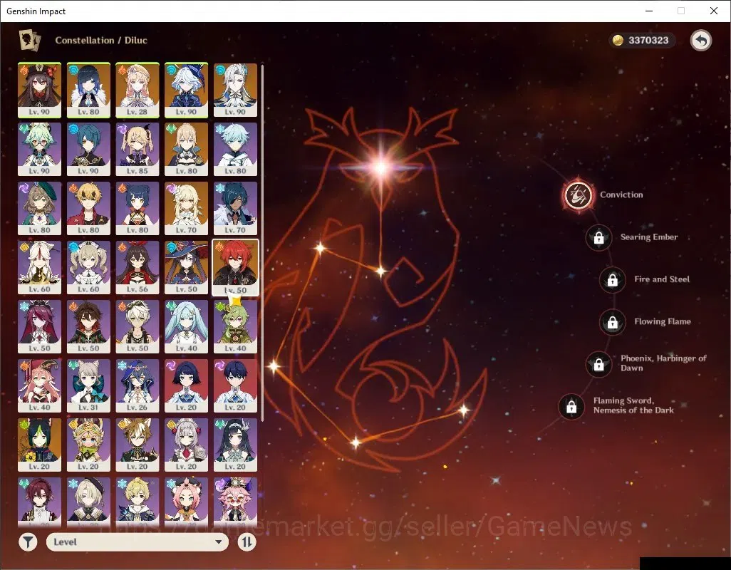 Genshin Impact Accounts ASIA |AR 56 |5 Limited + 3 (*5Weapon) |[Yelan,Nico image 9
