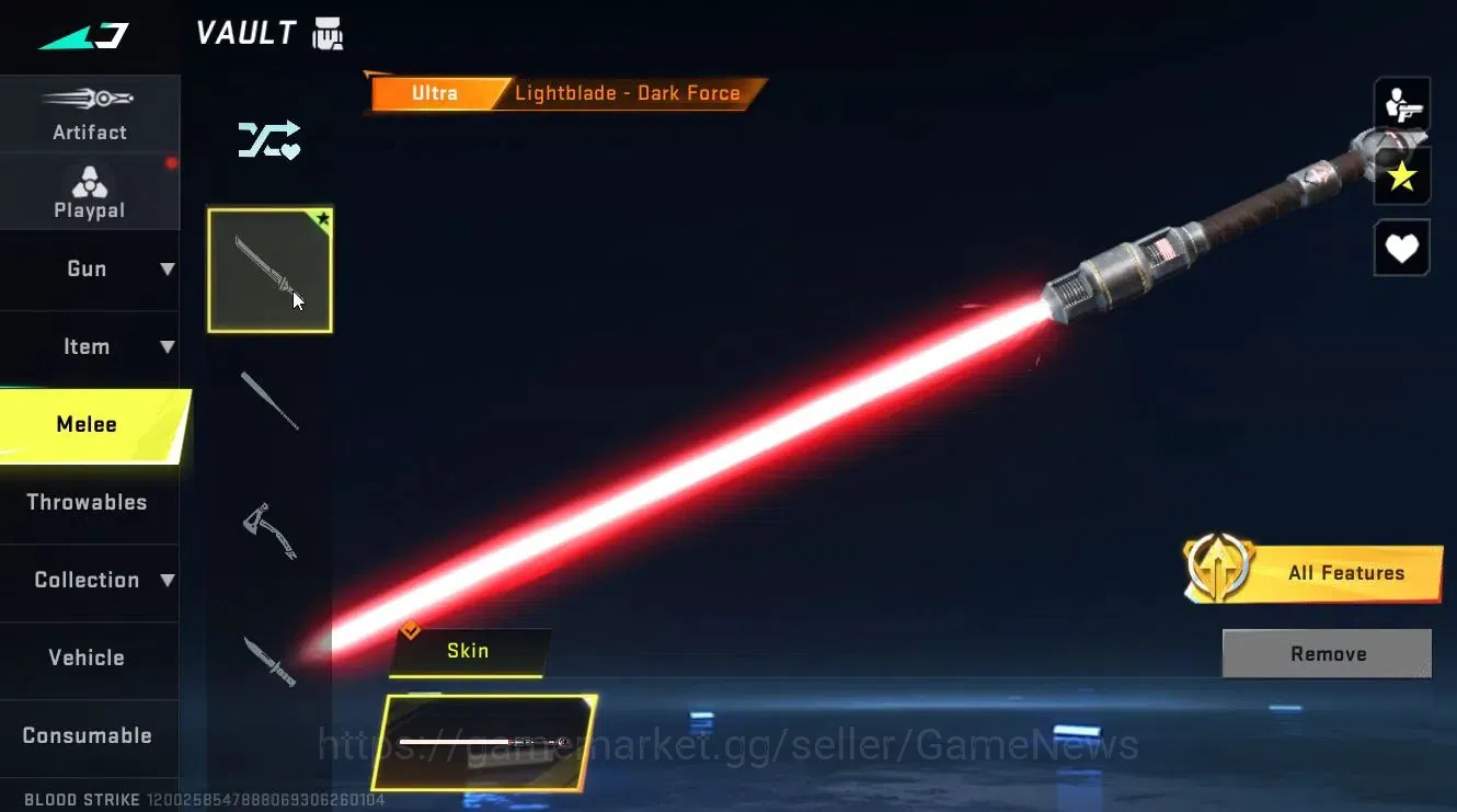 Blood Strike Accounts ASIA|ULTRA Melee Lightblade-Dark Force | Legendary image 7