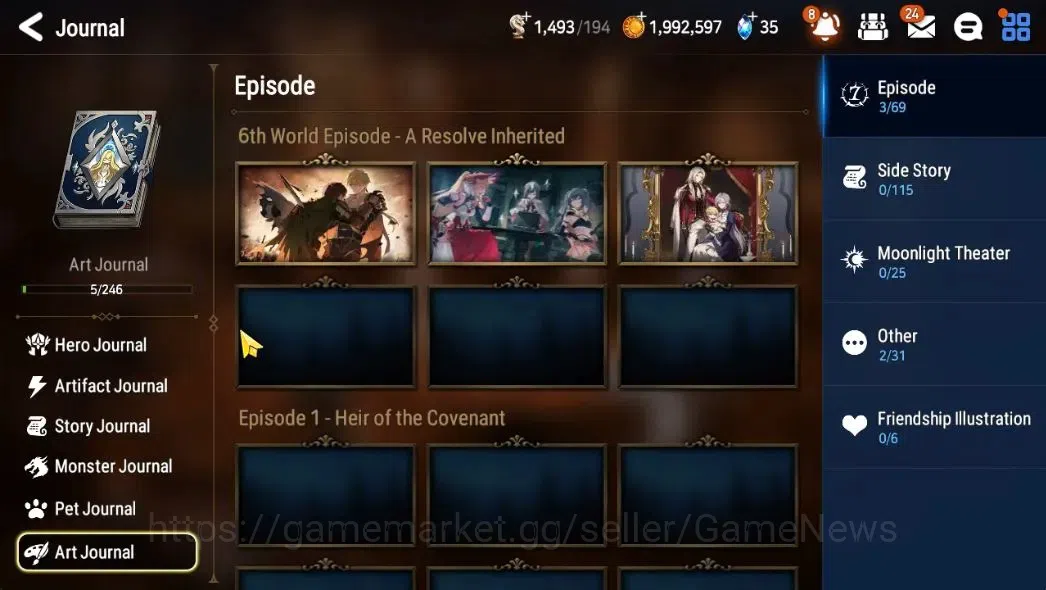 Epic Seven Accounts GLOBAL Unverif|New Era|2 ML (SB Aramintha,O Sigret image 18