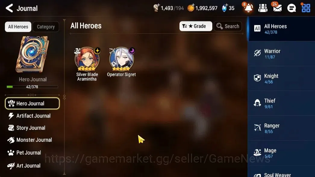 Epic Seven Accounts GLOBAL Unverif|New Era|2 ML (SB Aramintha,O Sigret image 6