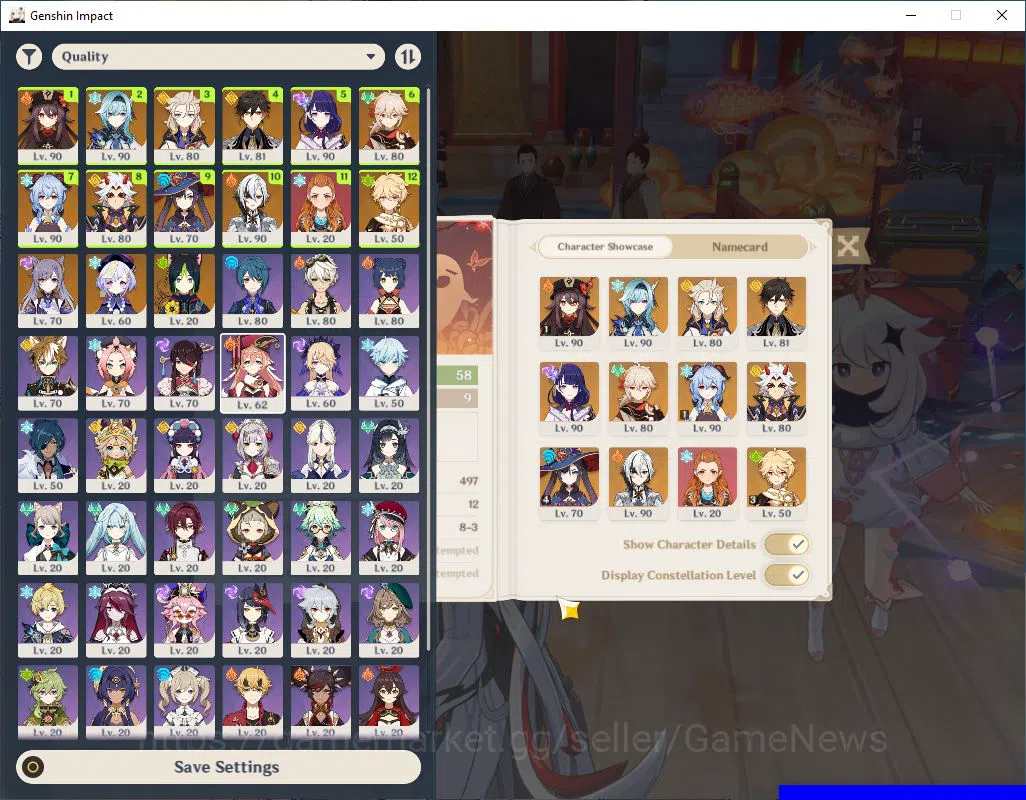 Genshin Impact Accounts Mid Game ASIA|AR 58|9 Limited 2