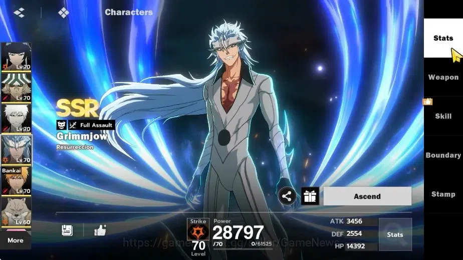BLEACH: Soul Resonance Accounts NuverseSEA|LV 58|8 SSR [SoiFonB1,UrahB1,Ichigo Inn image 14