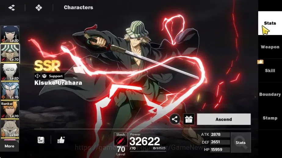 BLEACH: Soul Resonance Accounts NuverseSEA|LV 58|8 SSR [SoiFonB1,UrahB1,Ichigo Inn image 7