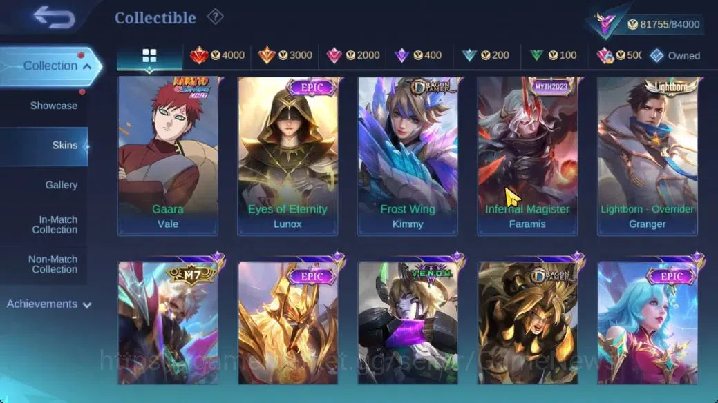 Mobile Legends: Bang Bang Accounts Hero 132|Skin 284|Legend Franco,KungFu Thamuz,Prim image 11