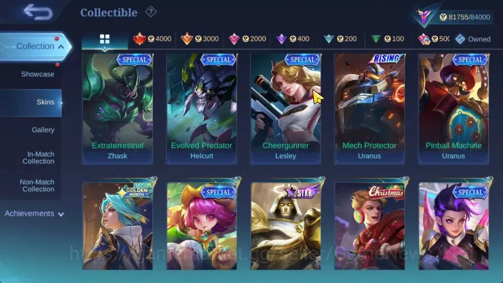 Mobile Legends: Bang Bang Accounts Hero 132|Skin 284|Legend Franco,KungFu Thamuz,Prim image 16