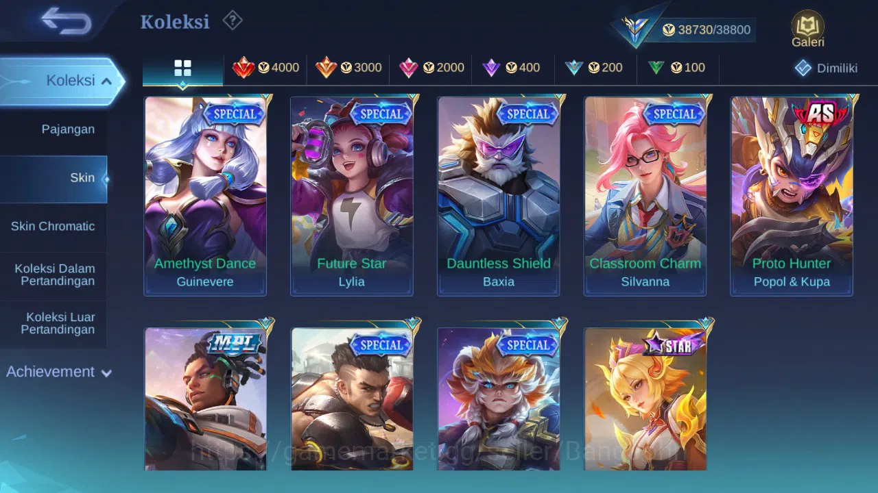 Mobile Legends: Bang Bang Accounts GLOBAL Hero 114 Skin 171 | CC Nata | Luckybox Odet image 10