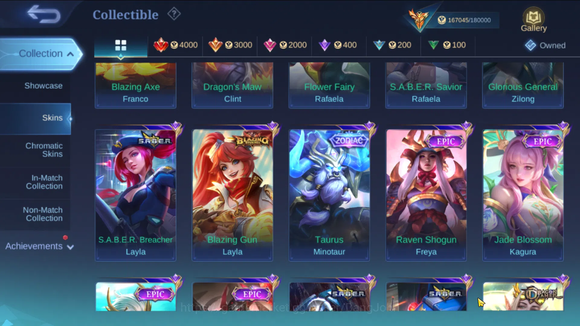 Mobile Legends: Bang Bang Accounts Mega Collector | Hero 131 , Skin 481 | Legend Fran image 15