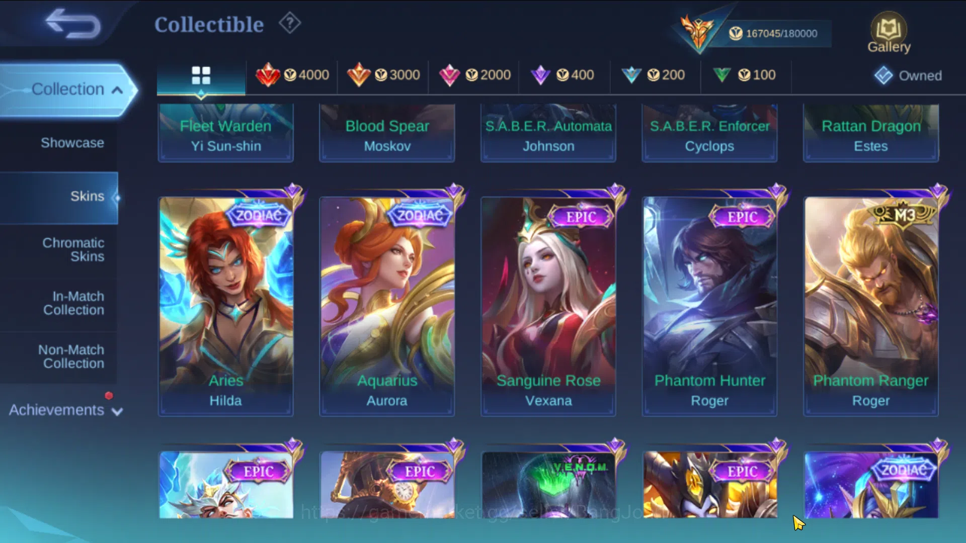 Mobile Legends: Bang Bang Accounts Mega Collector | Hero 131 , Skin 481 | Legend Fran image 16