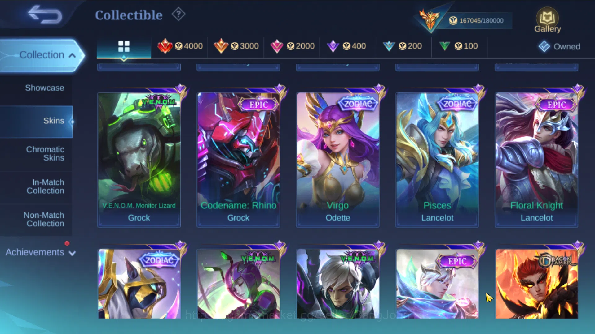 Mobile Legends: Bang Bang Accounts Mega Collector | Hero 131 , Skin 481 | Legend Fran image 17