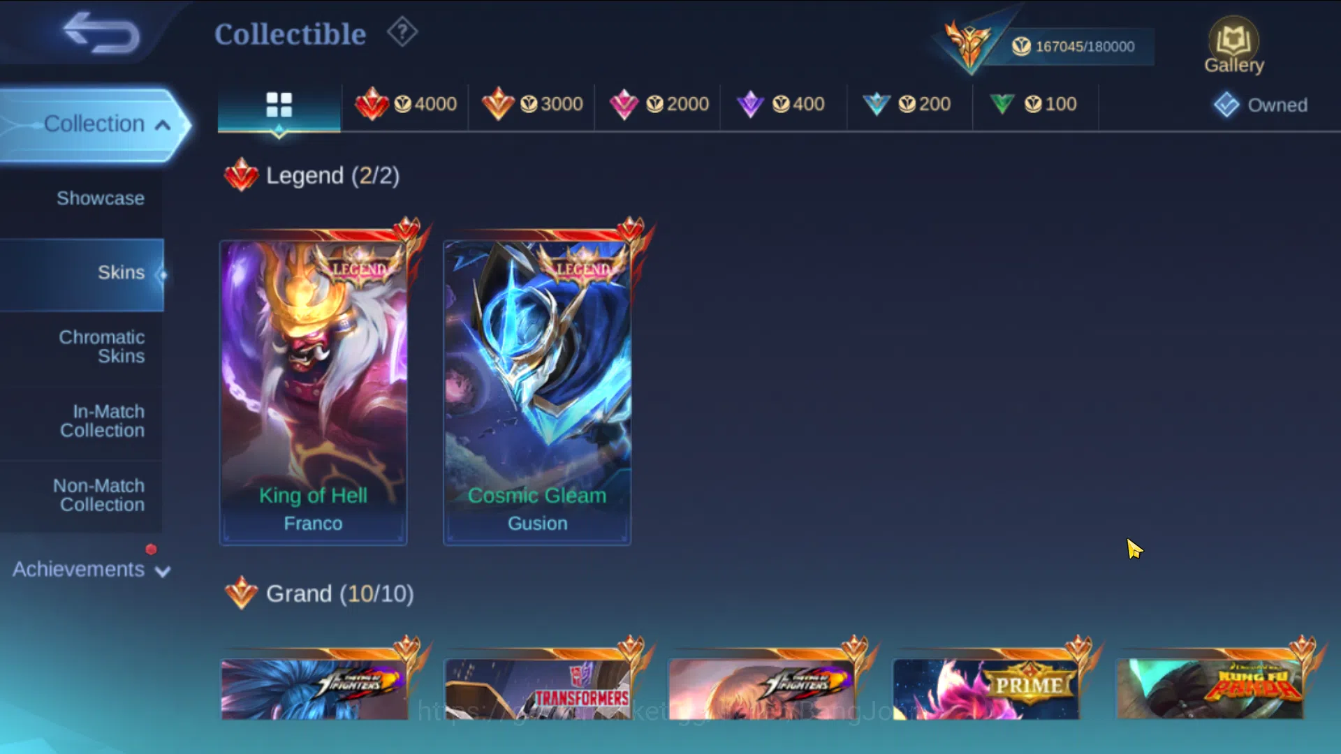 Mobile Legends: Bang Bang Accounts Mega Collector | Hero 131 , Skin 481 | Legend Fran image 8