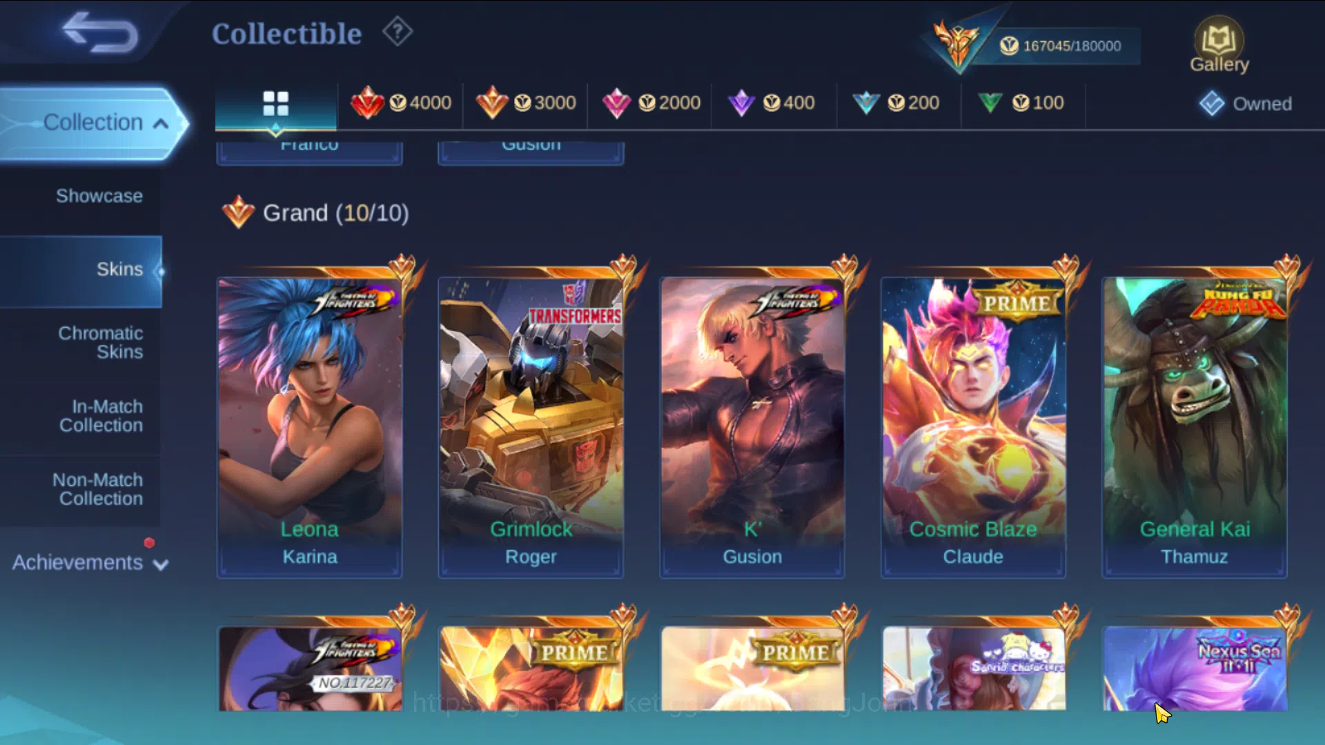 Mobile Legends: Bang Bang Accounts Mega Collector | Hero 131 , Skin 481 | Legend Fran image 9