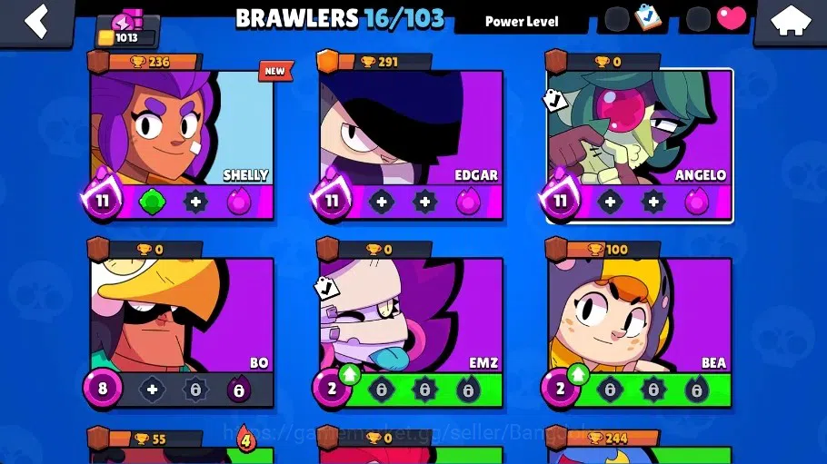 Brawl Stars Accounts Global | 1013 Thropy | 16 Brawlers-3 Max Lvl+Hyper image 5