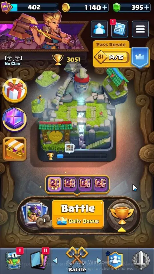 Clash Royale Accounts High-End Lv 402|Trophy 3051|KTL 9|Card 51/122| 1 Hero 4 EVO 8 Epic 19 Rare 24 Common| 2 Wild 1
