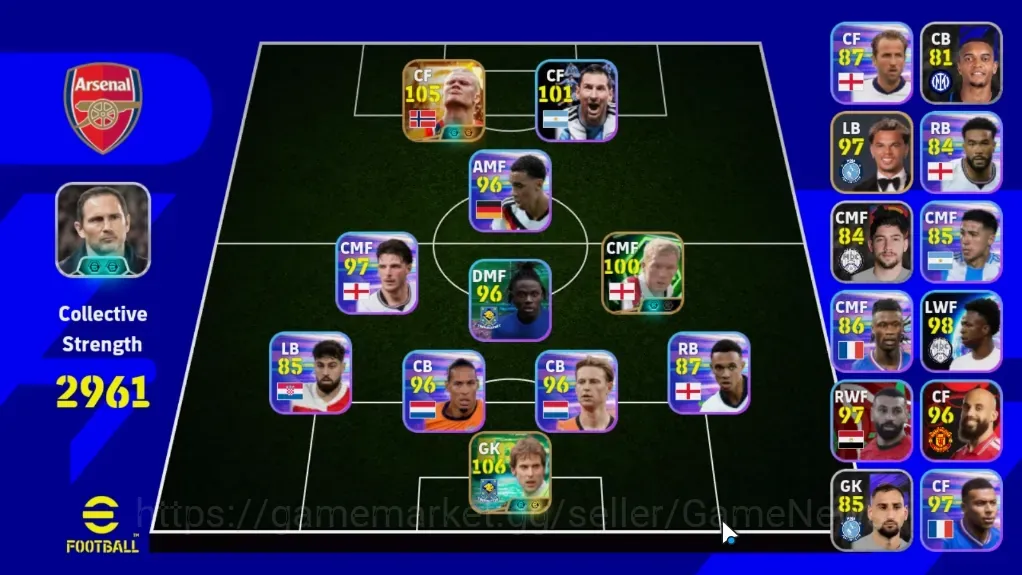 eFootball Accounts Legends & Iconic Players Android|Big Time Erling Haaland '26|Epic Petr Cech,Paul Scholes|Show Time Lionel 1