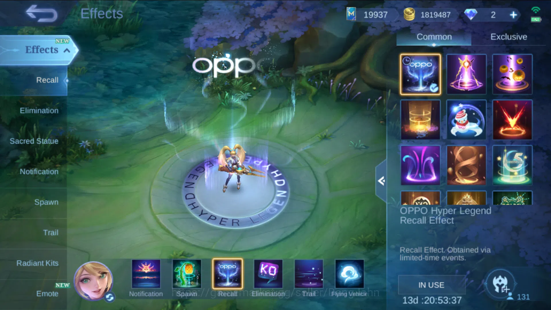 Mobile Legends: Bang Bang Accounts Others Hero 131, Skin 360, Immo | KOF Karina, TF Roger, LBox 4