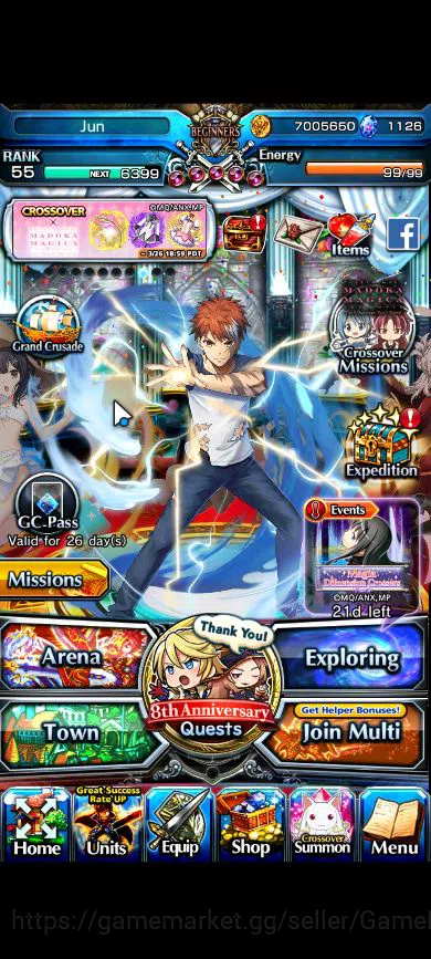 Grand Summoners Accounts Global|Rank 55|6 Ascend|EmiyaTW,ChloeTW,S ChloeTW, image 1