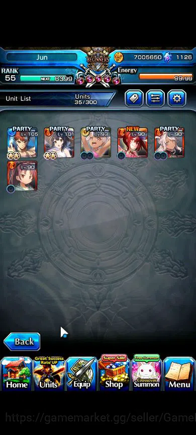 Grand Summoners Accounts Global|Rank 55|6 Ascend|EmiyaTW,ChloeTW,S ChloeTW, image 3