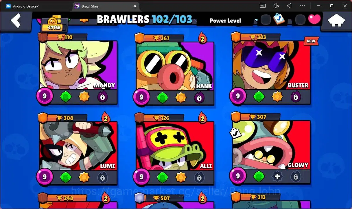Brawl Stars Accounts Global |47166 Trophy|102 Brawler|37 Max Hypercharg image 12
