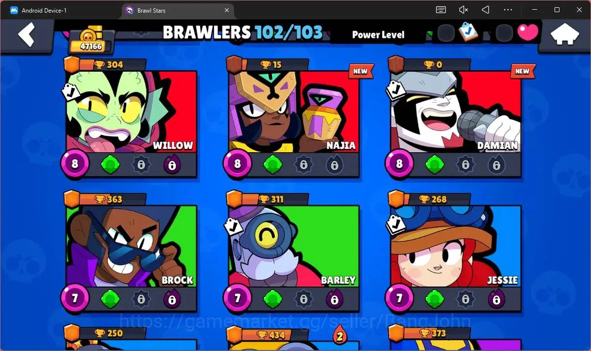 Brawl Stars Accounts Global |47166 Trophy|102 Brawler|37 Max Hypercharg image 14