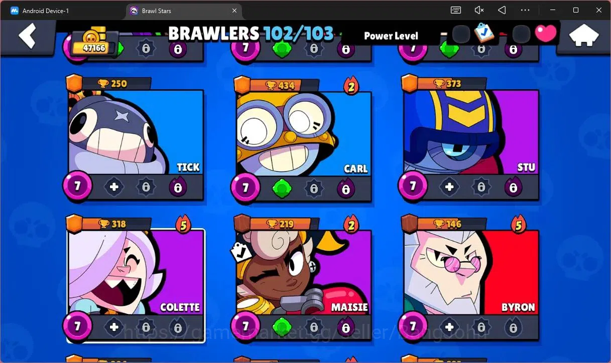 Brawl Stars Accounts Global |47166 Trophy|102 Brawler|37 Max Hypercharg image 15