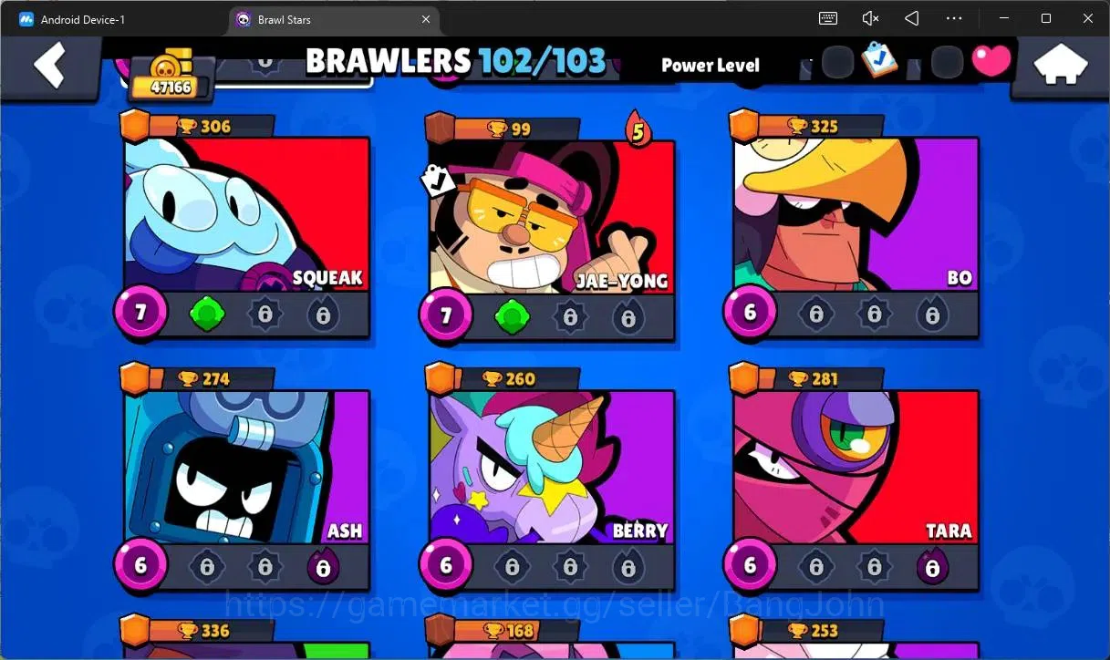 Brawl Stars Accounts Global |47166 Trophy|102 Brawler|37 Max Hypercharg image 16
