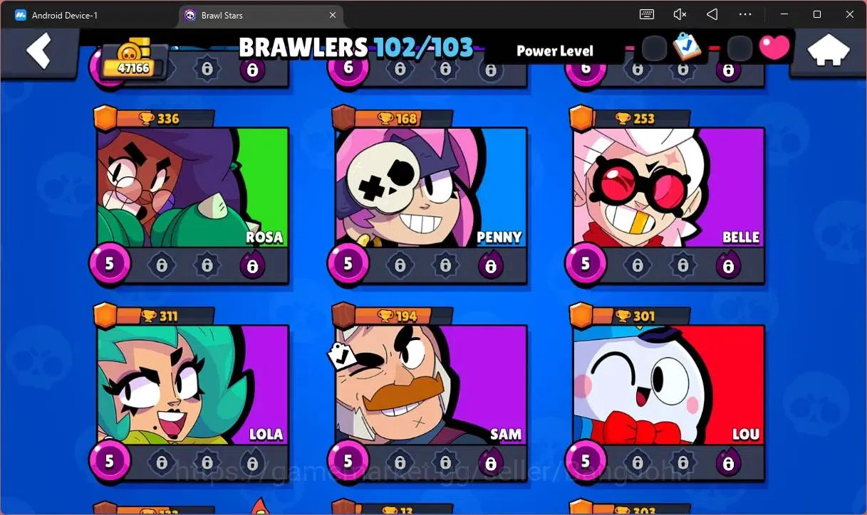 Brawl Stars Accounts Global |47166 Trophy|102 Brawler|37 Max Hypercharg image 17