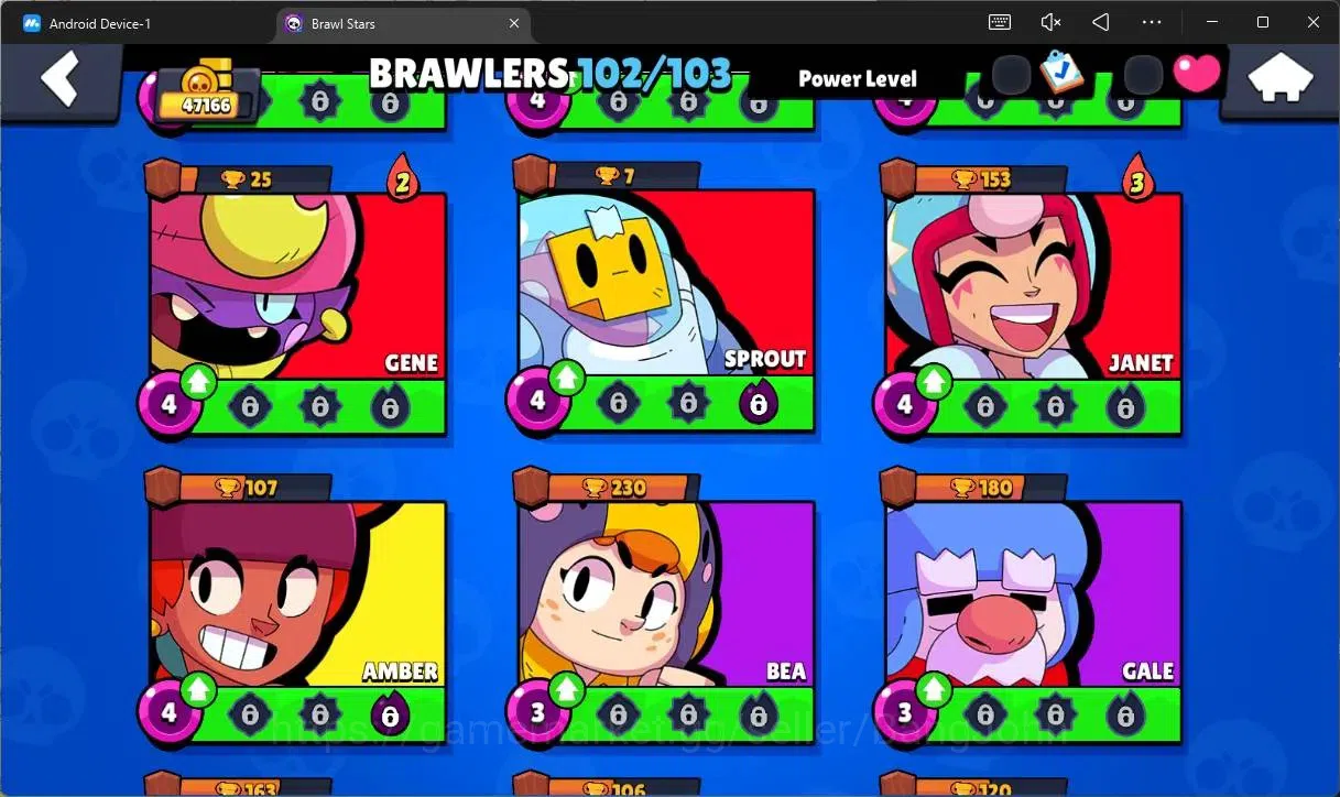 Brawl Stars Accounts Global |47166 Trophy|102 Brawler|37 Max Hypercharg image 19