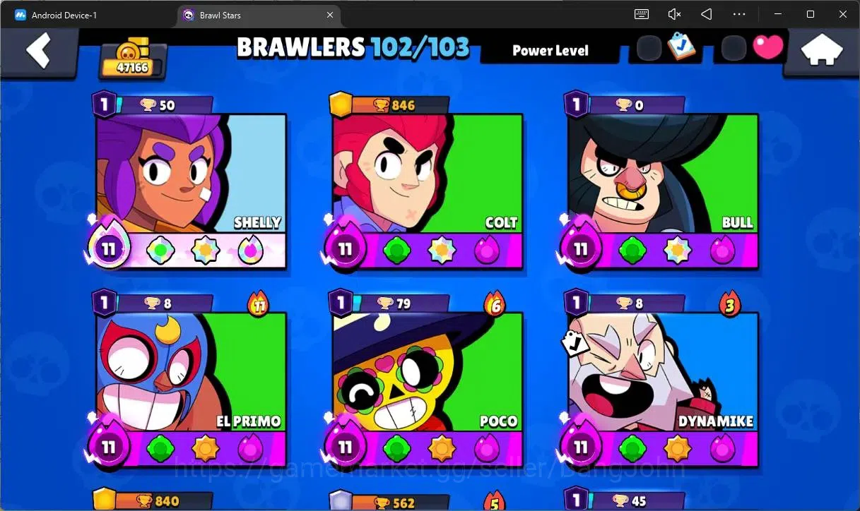 Brawl Stars Accounts Global |47166 Trophy|102 Brawler|37 Max Hypercharg image 5