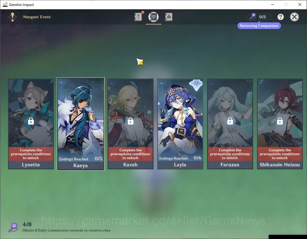Genshin Impact Accounts ASIA|AR 50|2 Limited + 3(*5 Weapon)|Nefer+Sign,Lau image 20