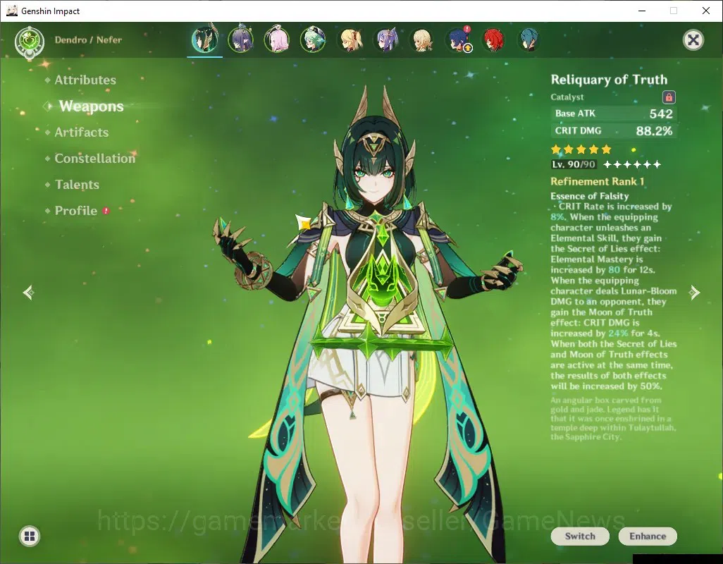 Genshin Impact Accounts ASIA|AR 50|2 Limited + 3(*5 Weapon)|Nefer+Sign,Lau image 3