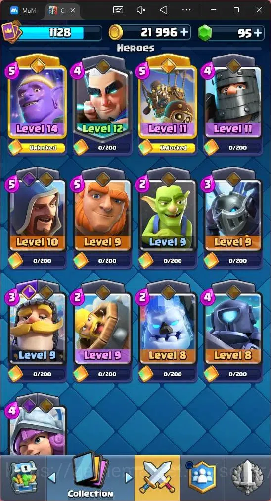 Clash Royale Accounts Global |CL 1128|KTL 12|Trophy 7243|115 Cards|5 Cha image 10