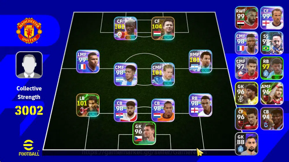 Mobile|Ferenc Puskas(Phenom Pass),Kevin De Bryune(Phenom Pass),Serginho(Edge Crossing),Etc|TakeEmail|(EF1563) eFootball Mid-Tier Mobile|Ferenc Puskas(Phenom Pass),Kevin De Bryune( image 1