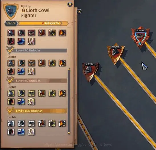 Albion Online Accounts High-End ASIA|290M Total Fame|4 WP Lv 100+ PVP & PVE|4 Off Hand Lv100+|T7 Animal Skinner|12M Fame 19