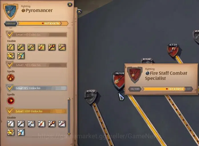 Albion Online Accounts High-End ASIA|290M Total Fame|4 WP Lv 100+ PVP & PVE|4 Off Hand Lv100+|T7 Animal Skinner|12M Fame 8