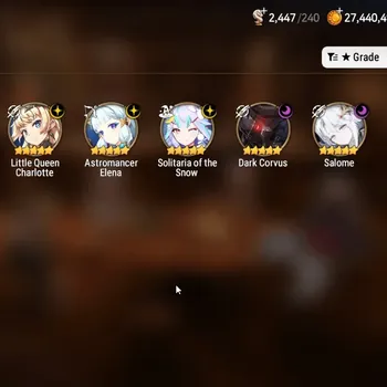 Epic Seven Accounts High-End GLOBAL Unverif|New Era|8 ML( Zio,Salome,Solitaria otS,LH Cermia,Etc)+TA Coli,Tenebria