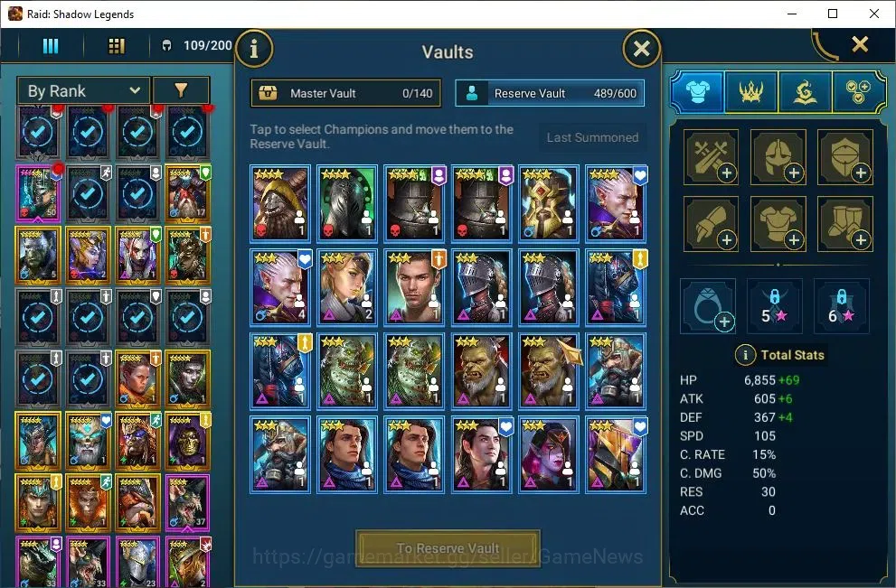 Raid: Shadow Legends Accounts Lv35 986K Power|1 Mythic [Galathir] +18 Legendary( image 9